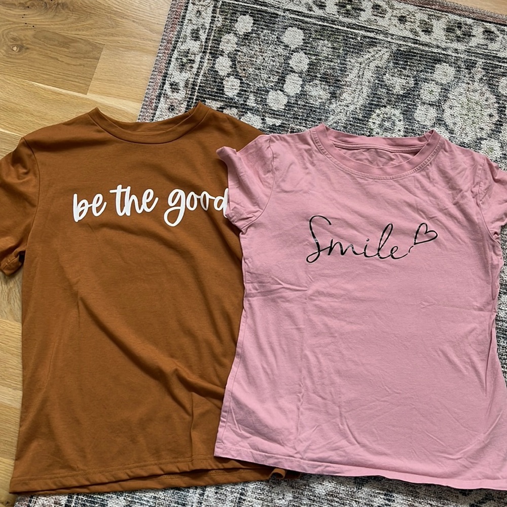 SHEIN graphic tees motivational t shirts teacher shirts size small